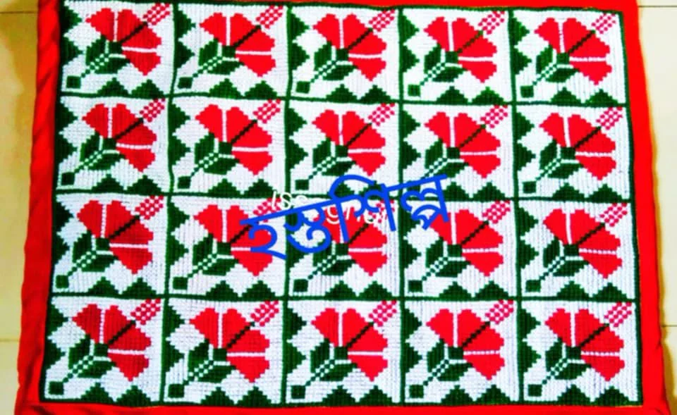 The Flower Mosaic handcrafted Pujar Ashon design